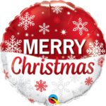 Μπαλόνι Φοιλ 18 Christmas Snowflakes Red / 46 εκ