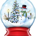 Μπαλόνι φοιλ Σχήμα 36 Snow Globe / 92 εκ - Χιονάνθρωπος