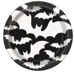 Πιάτα Χάρτινα φαγητού 23 εκ - Νυχτερίδα  / 8 τεμ