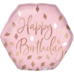 Μπαλόνι φοιλ Σχήμα Blush Birthday / 58εκ x 55εκ