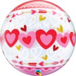 Bubble Μονό 22 Love Connected Hearts /ΚΑΡΔΙΑ 56 cm