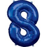 Μπαλόνι Φοιλ Σχήμα Μπλε Νούμερο 8 / 86 εκ