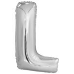 Μπαλόνι Φοιλ Γράμμα L Ασημί