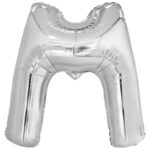 Μπαλόνι Φοιλ Γράμμα M Ασημί