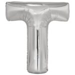 Μπαλόνι Φοιλ Γράμμα T Ασημί