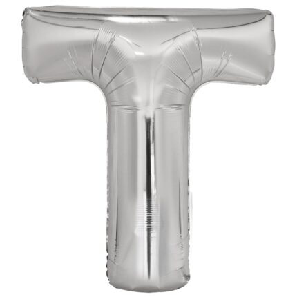 Μπαλόνι Φοιλ Γράμμα T Ασημί