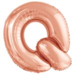 Μπαλόνι Φοιλ Σχήμα Γράμμα Q Ροζ  Χρυσό