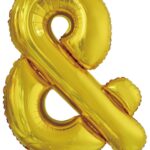 Μπαλόνι Φοιλ Σχήμα Σύμβολο & Χρυσό