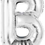 Μπαλόνι Φοιλ Μίνι Γράμμα B Ασημί