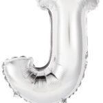 Μπαλόνι Φοιλ Μίνι Γράμμα J Ασημί