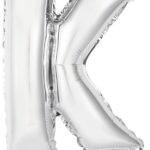 Μπαλόνι Φοιλ Μίνι Γράμμα K Ασημί