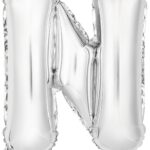 Μπαλόνι Φοιλ Μίνι Γράμμα N Ασημί