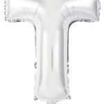 Μπαλόνι Φοιλ Μίνι Γράμμα T Ασημί