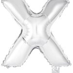 Μπαλόνι Φοιλ Μίνι Γράμμα X Ασημί