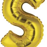 Μπαλόνι Φοιλ Μίνι Γράμμα S Χρυσό