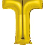 Μπαλόνι Φοιλ Μίνι Γράμμα T Χρυσό