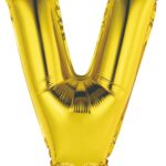 Μπαλόνι Φοιλ Μίνι Γράμμα V Χρυσό