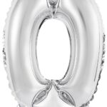 Μπαλόνι Φοιλ Μίνι Νούμερο 0 Ασημί / 35 εκ