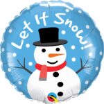 Μπαλόνι Φοιλ 18 Let it Snow Χιονάνθρωπος /snowman 46 εκ