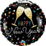 Μπαλόνι Φοιλ 18 Happy New Year Bubbly Wine Toast / 46 εκ