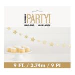 Γιρλάντα με Χρυσά Αστέρια /stars  2,74 μ.