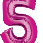 Μπαλόνι Φοιλ Σχήμα Φούξια Νούμερο 5 / 86εκ