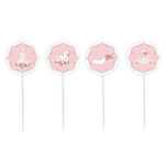 Κεριά Μίνι Πριγκίπισσα  Princess for a Day 7εκ. ύψος / 4 τεμ