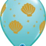 Μπαλόνια Λατέξ 11 Κοχύλι Caribbean Blue / 6 τεμ