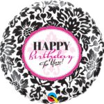 Μπαλόνι Φοιλ 18 Birthday Elegant Damask / 46 εκ