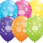 Μπαλόνια Λάτεξ 11 Cupcakes & Presents Trop. Assort. /25 τεμ