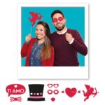 Σετ Φωτογραφικού θαλάμου/Photo Booth Love Passion / 8 τμχ