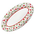 Πιατέλα Οβάλ Χριστουγεννιάτικη / 35 x 19εκ(3τεμ)
