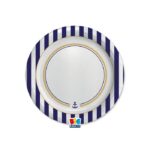 Πιάτα Χάρτινα 18 εκ Ναυτικό - Nautical / 8 τμχ