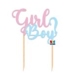 Διακόσμηση Τούρτας Gender Reveal Boy or Girl / 18 εκ