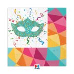 Χαρτοπετσέτες Φαγητού 33εκ Μάσκα Καρναβάλι / 16 τεμ.