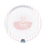 Πιάτα Χάρτινα 22εκ. Μπαλαρίνα - Ballet / 6 τμχ