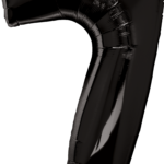 Μπαλόνι Φοιλ Σχήμα Νούμερο 7 Μαύρο 86εκ ύψος