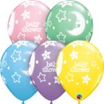 Μπαλόνια Λάτεξ 11 Baby Shower Moon & Stars Ast  /25 τεμ