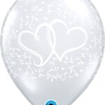 Μπαλόνια Λάτεξ 11 Entwined Hearts Διάφανο