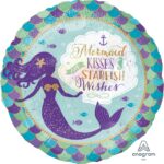 Μπαλόνι Φοιλ 18 Mermaid Wishes/γοργόνα & Kisses 45εκ