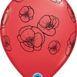 Μπαλόνια Λατέξ 11 Όμορφες παπαρούνες / 25 τεμ.