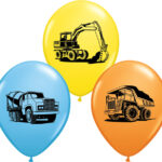 Μπαλόνια 11 Construction Trucks Assortment /25 τεμ