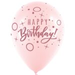 Μπαλόνια Λάτεξ 11 Birthday Dots & Sparkle Ροζ / 6 τμχ