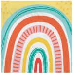 Χαρτοπετσέτες Φαγητού Retro Rainbow / 16 τεμ.
