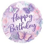 Μπαλόνι Φοιλ 17 Birthday Beautiful Πεταλούδες / 43 εκ - Flutter Garden
