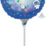 Μπαλόνι Φοιλ Μίνι 9Διάστημα/space   Iridescent Birthday   / 23 εκ