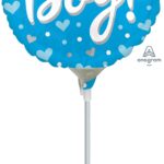 Μπαλόνι Φοιλ 9 It's a Boy Hearts & Dots / 23εκ