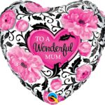 Μπαλόνι Φοιλ 18 Wonderful Mum Floral Damask / 45 εκ