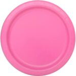 Πιάτα Χάρτινα Γλυκού Hot Pink Ροζ 18εκ / 8 τεμ