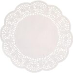 Δαντελωτά Λευκό 30 εκ / 12 τεμ